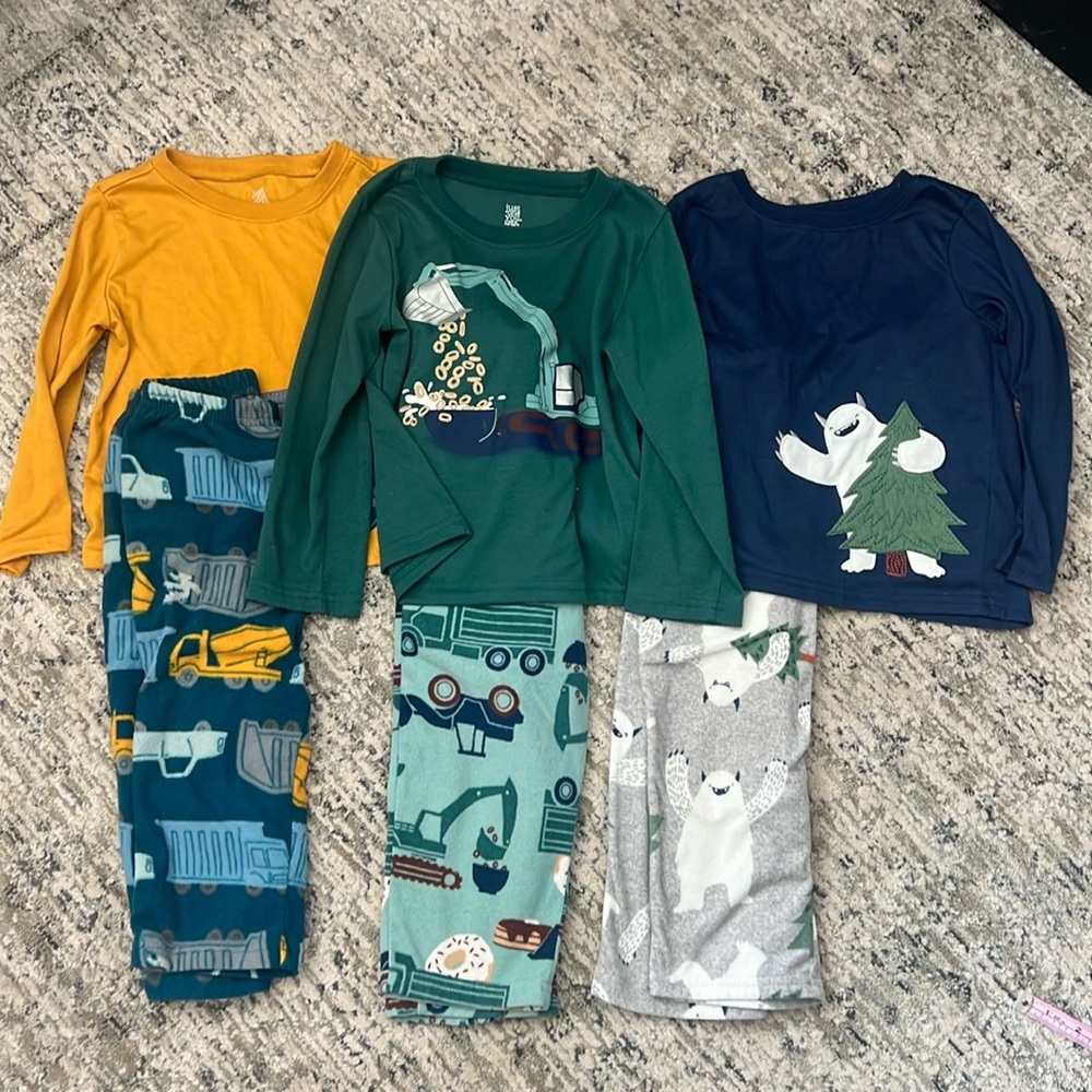 Assorted Flannel Jammies - 3 Pack